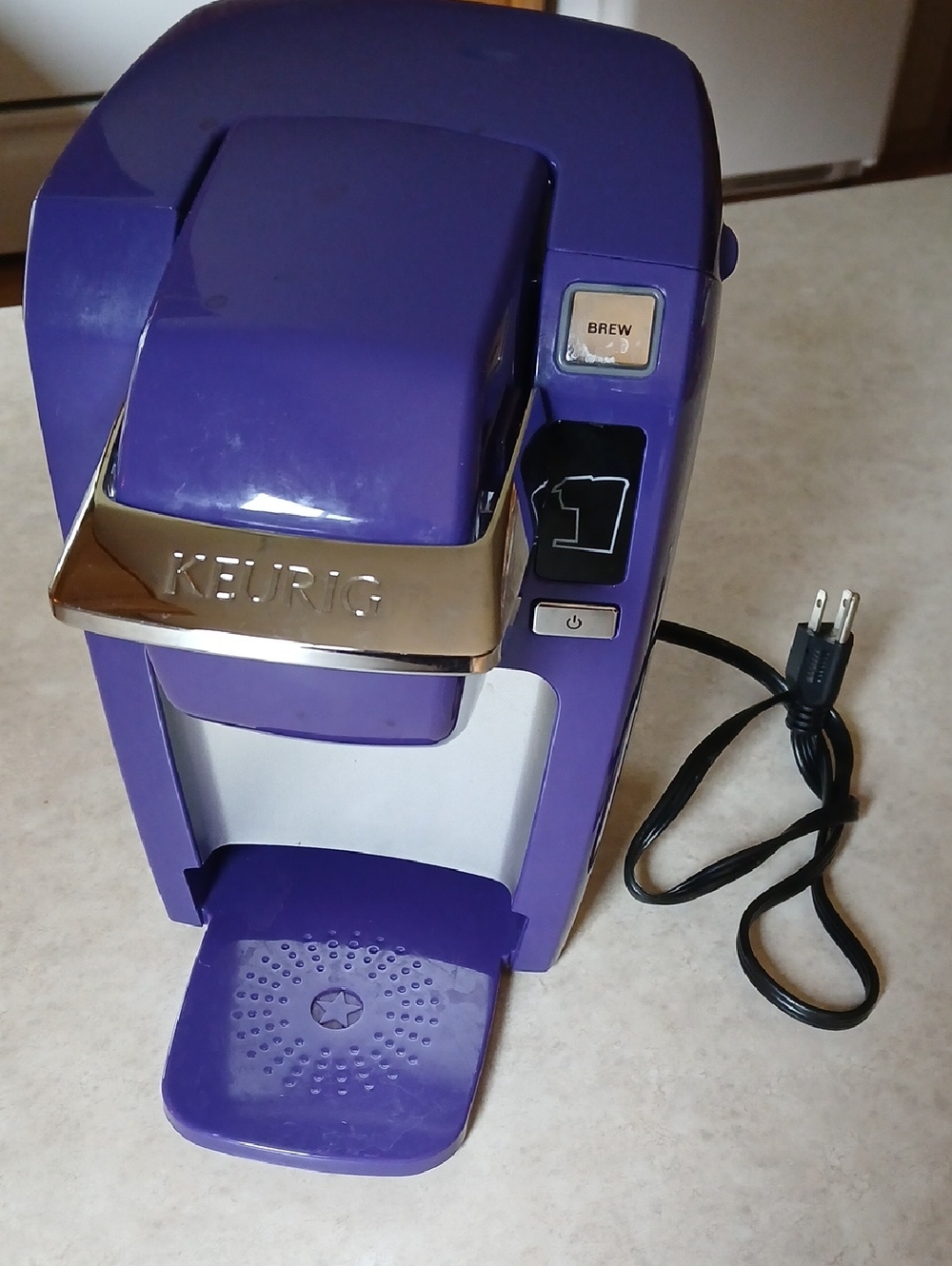 Purple Keurig K10 Single Serve Coffee Maker With Chrome Accents